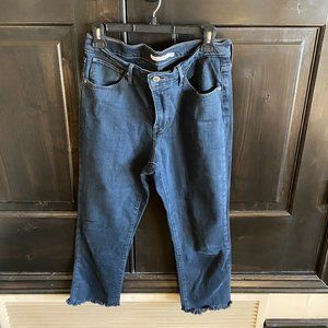 Levi's 724 Wedgie Crop High Rise Straight Denim Jeans
